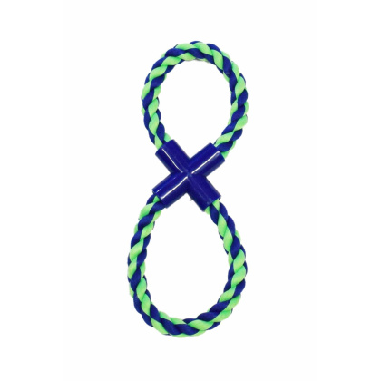 Blue / Green - Amazing Pet Products Figure 8 Tug - 10.5\