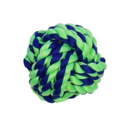 Blue / Green - Amazing Pet Products Rope Ball  - 4\