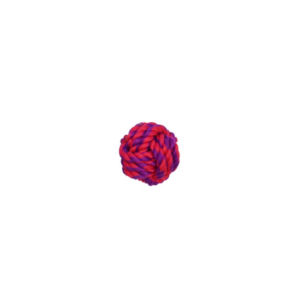 Purple / Magenta - Amazing Pet Products Rope Ball  - 2.75\