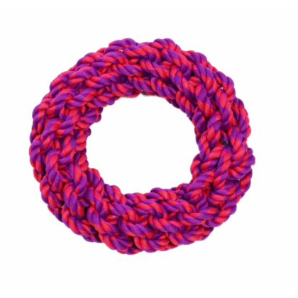 Purple / Magenta - Amazing Pet Products Rope Rings - 7\