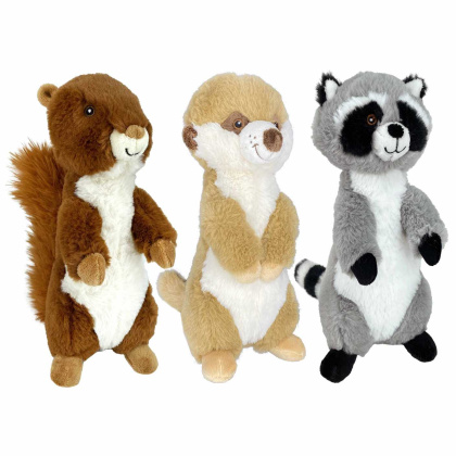Multipet Eco Prairie Dog Plush Dog Toy Assorted Animals 9.5\