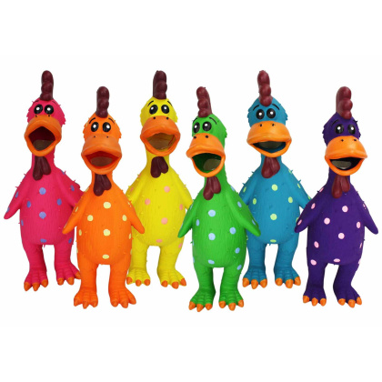 Multipet Globkens Latex Dog Chew Toy Assorted Colors Large 11.5\