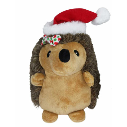 Multipet Hedgehog W/Hair Bow & Red Santa Hat - 8\
