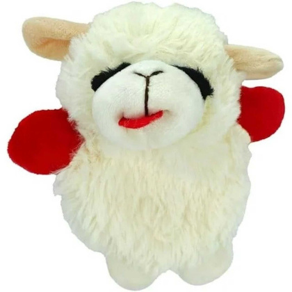 Multipet Mini Lamb Chop Crinkle Plush Dog Toy 6\