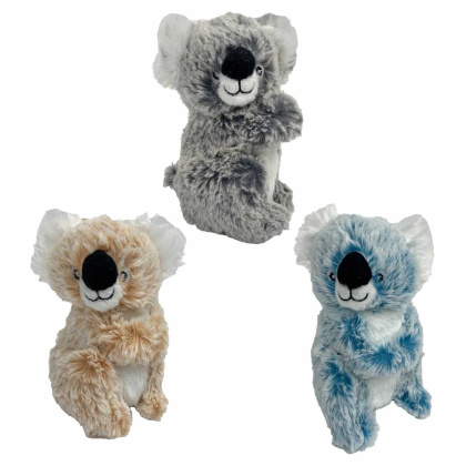 Multipet Minipet Koala Plush Pet Toy Assorted Colors 5\