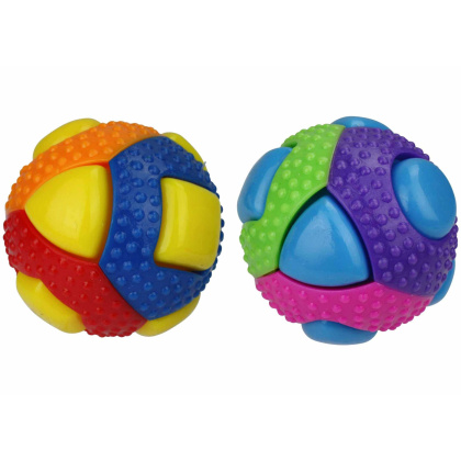 Multipet Theo TPR Ball Assorted Colors Dog Chew Toy 3\