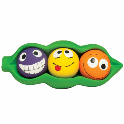 Multipet Three Peas in a Pod Latex Dog Chew Toy 7.5\