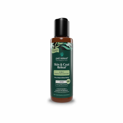 Pet Releaf Skin and Coat Releaf 2-in-1 CBD Shampoo & Conditioner Travel Size