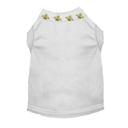 WHITE - Studded Bee Tee - Medium