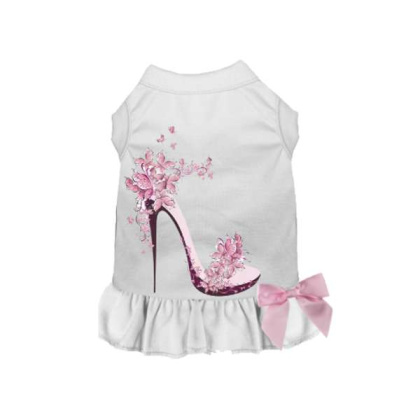 WHITE - Floral Spring Stiletto Dress - 2X Large