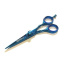German Stainless Professional Dog Pet Grooming Shears Blue Color  - 5.5