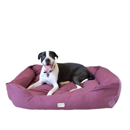 Armarkat Bolstered Dog Bed, Burgundy,In M/L/XL 3 Sizes - XL