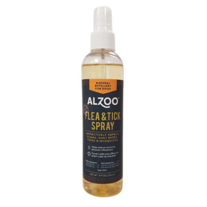 ALZOO Plant-Based Flea and Tick Repellent Spray for Dogs, 8oz