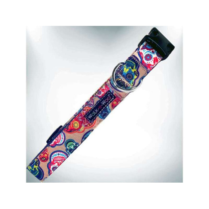 Day of the Dead - Tattoo Dog Collars - XL 1.5\