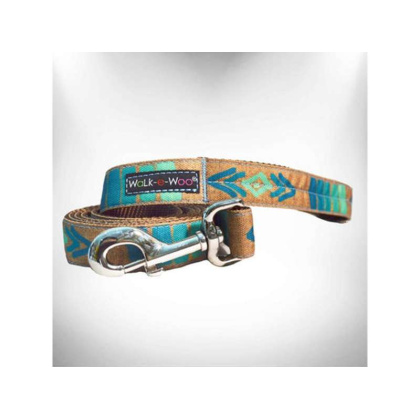 Teal - Tribal Dog Leads  - THIN Lead 5/8\