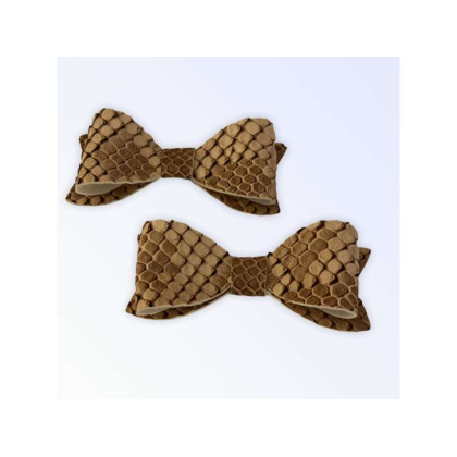 Nude Python Hair Barrettes