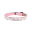 Puppy Pink - Susan Lanci Designs 3 Row Giltmore Crystals Collar - XXS