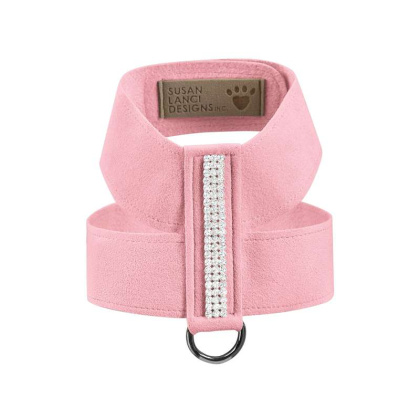 Puppy Pink - Susan Lanci Designs 3 Row Giltmore Crystals Tinkie Harness - Large