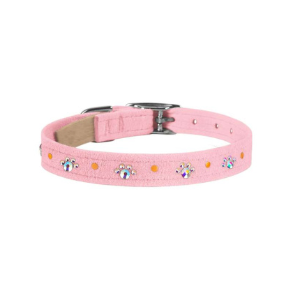 Puppy Pink - Susan Lanci Designs Crystal Paws Collar - Medium