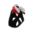 Black - Susan Lanci Designs Minnie Double Nouveau Bow Step In Harness - Large