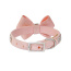 Puppy Pink - Susan Lanci Designs Puppy Pink Glitzerati Nouveau Bow 3 Row Giltmore Collar - XS
