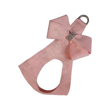 Puppy Pink Glitzerati - Susan Lanci Designs Puppy Pink Glitzerati Nouveau Bow Step In Harness - TC