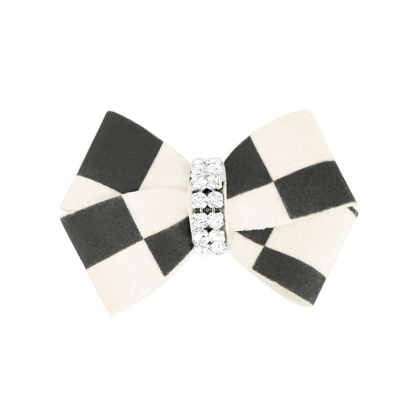 Windsor Check - Susan Lanci Designs Windsor Check Nouveau Bow Hair Bow - Small