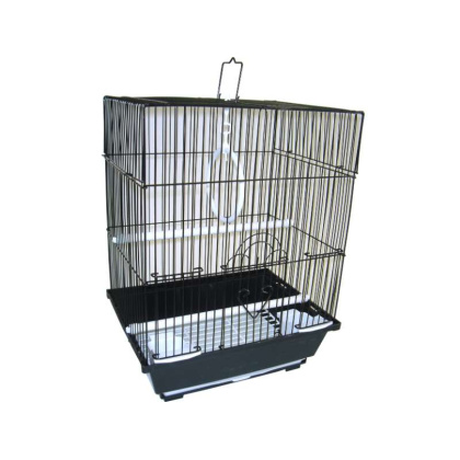 black - YML Flat Top Parakeet Cage - 13.3\