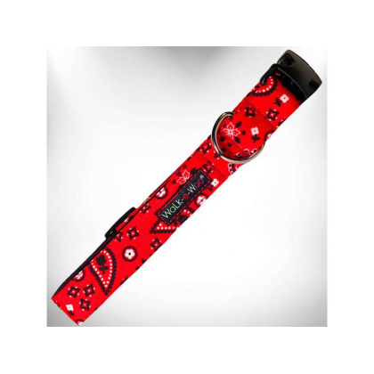 Red - Bandana Dog Collars - S 3/4\