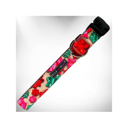 Mayan Flowers - Flower Dog Collars - XS 5/8\
