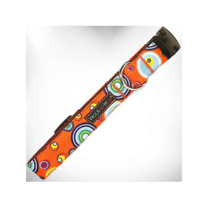 Orange - Martini Dog Collars - XL 1.5\