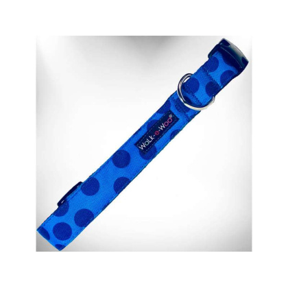Navy - Polka Dot Dog - Monotone Collars - S 3/4\