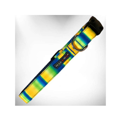 Blue/Green - Tie Dye Dog Collars - XS 5/8\