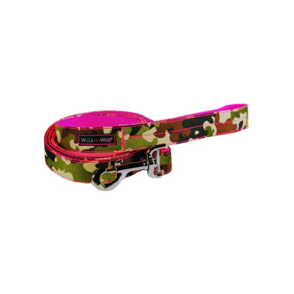Hot Pink Camo - Camo Dog Leads  - THIN Lead 5/8\