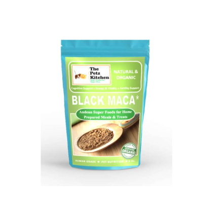 Black Maca - Cognitive Energy & Fertility Support* The Petz Kitchen - Organic & Human Grade Ingredients For Home Prepared Meals & Treats - 8 Oz.